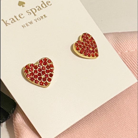 Kate Spade heart studs - Picture 3 of 8